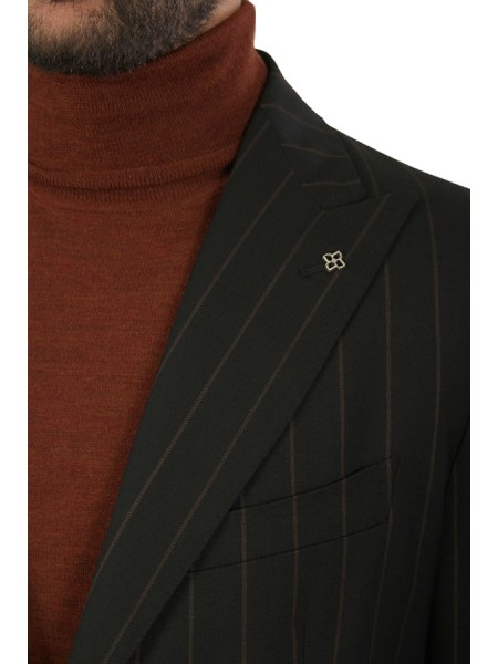 Abito Tagliatore Gessato Nero