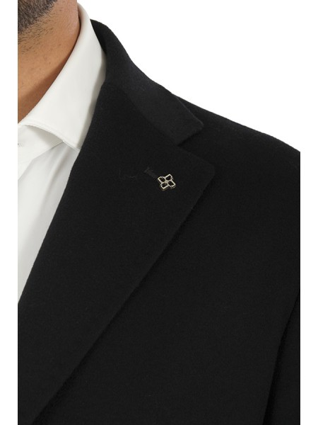 Abbigliamento monopetto rever a lancia tasche oblique 100%la