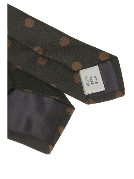 Cravatta Tagliatore Nero/Marrone