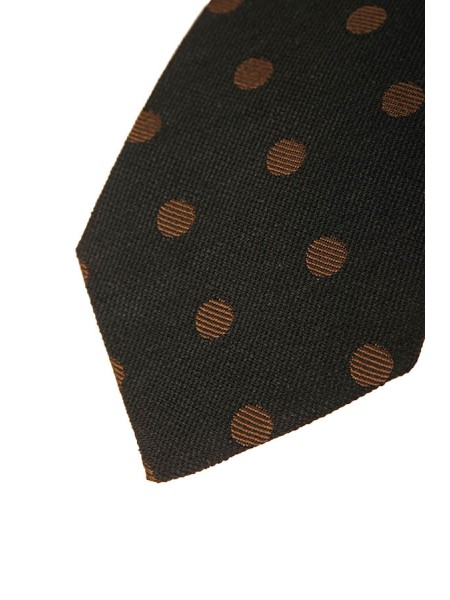 Cravatta Tagliatore Nero/Marrone