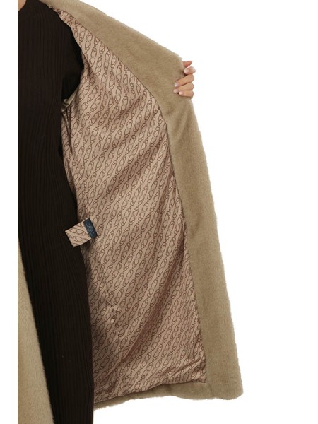 Cappotto Herno in Soft Faux Fur Chantilly