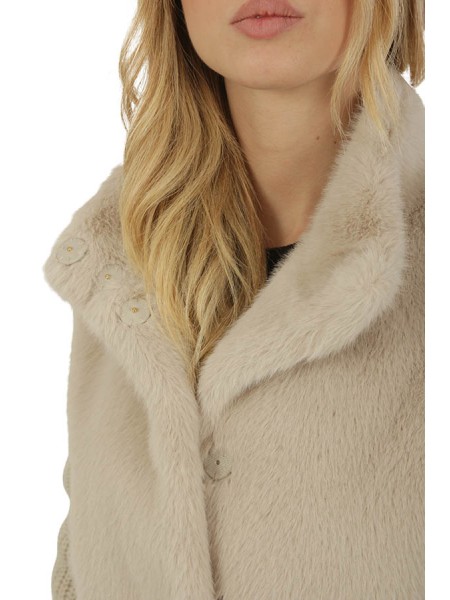 Abbigliamento ecofur effetto visone e maglia 100%pl 100%wo