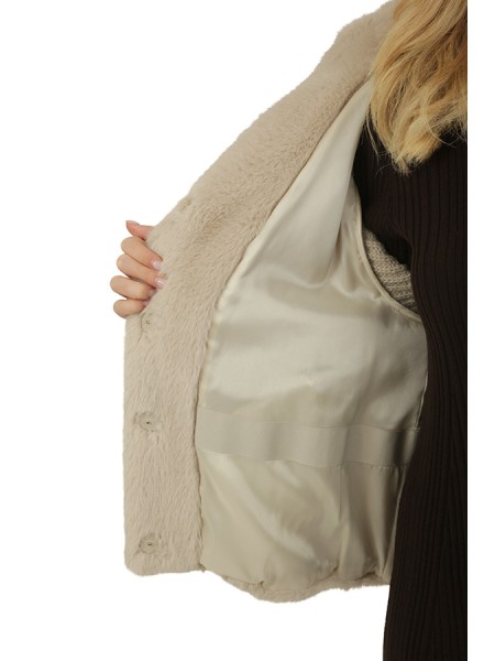 Abbigliamento ecofur effetto visone e maglia 100%pl 100%wo