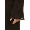 Vestito Herno in Ribbed Carded Wool Marrone