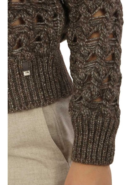 Maglia Herno Resort in Alpaca Woll Fondente