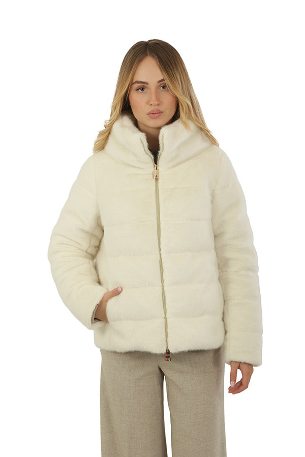 Giubbino Herno in Lady Alternative Fur Bianco