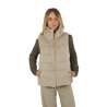 Gilet Herno in Lady Alternative Fur e Nylon Ultralight Chantilly
