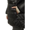 Piumino Herno A-Shape in Nylon Ultralight e Lady Alternative Fur Nero