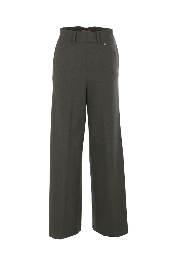 Pantalone Herno Resort in Melange Flannel Ferro