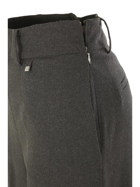 Pantalone Herno Resort in Melange Flannel Ferro