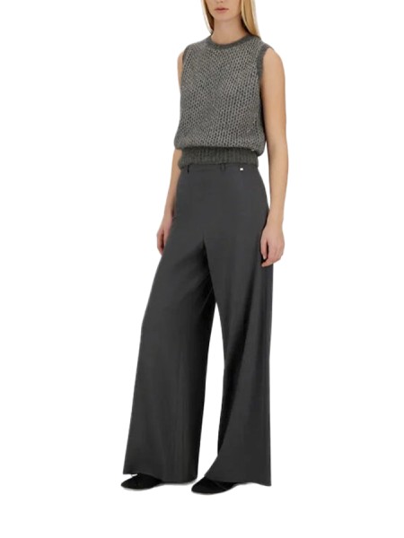 Pantalone Herno Resort in Melange Flannel Ferro