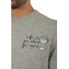 Maglia MC2 con Ricamo Life is too short for Sport Grigio