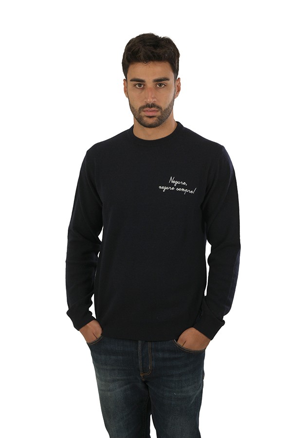 Maglia MC2 Ricamo Negare Negare Sempre Blu