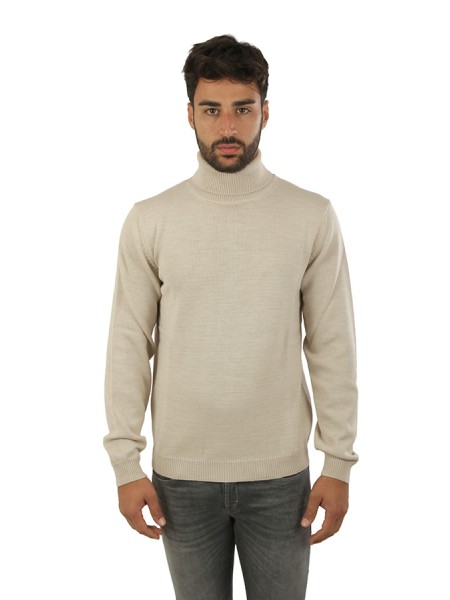 Maglia Roberto Collina Dolcevita Beige