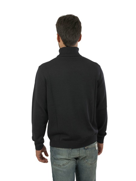 Maglia Roberto Collina Dolcevita Navy