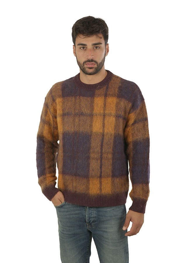 Maglia Roberto Collina Check Jacquard Fico