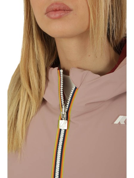 Giubbino K-WAY Lily ST Warm Double Rose/Red