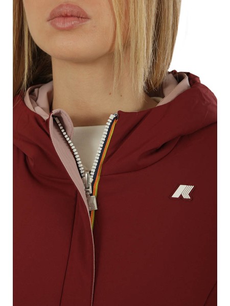 Giubbino K-WAY Lily ST Warm Double Rose/Red
