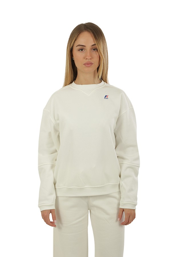 Felpa K-WAY Noella White/Gardenia