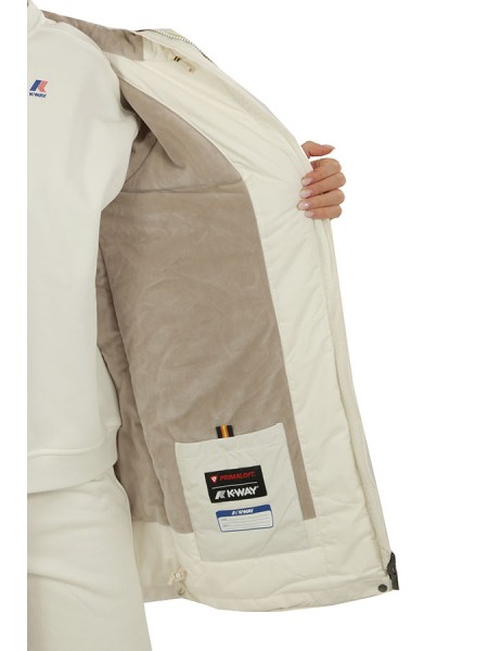 Giubbino K-WAY Sophie White/Beige