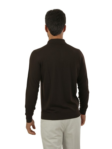 Maglia Drumohr Polo Truffle