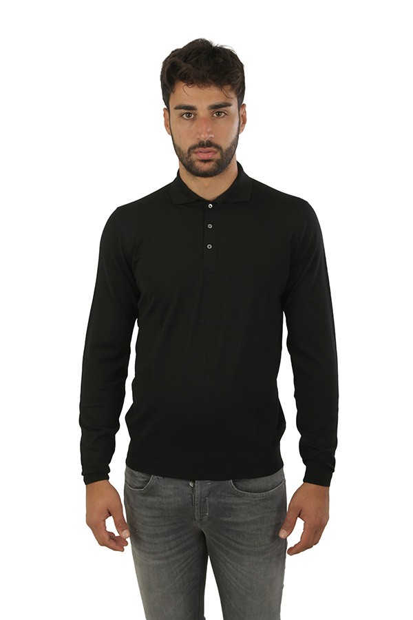 Maglia Drumohr Polo Onyx