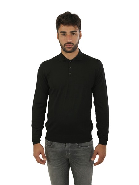 Maglia Drumohr Polo Onyx