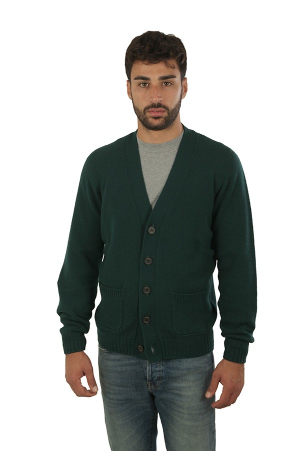 Maglia Cardigan Drumohr Verde