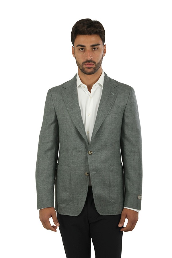 Giacca Canali Spigata Verde