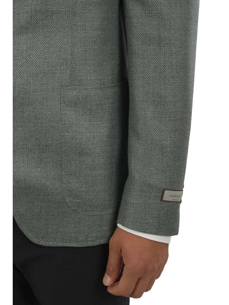 Giacca Canali Spigata Verde