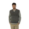 Gilet Canali In Maglia Grigio