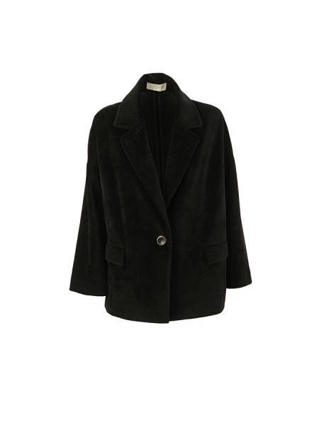 Giacca Circolo in Velluto Nero