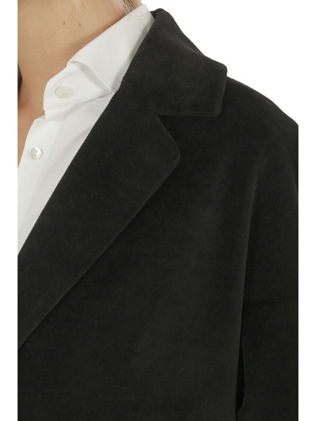 Giacca Circolo in Velluto Nero