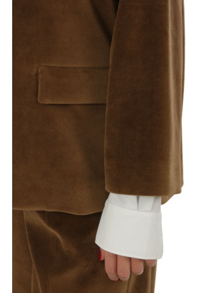 Abbigliamento velluto liscio 80%co 20%pl