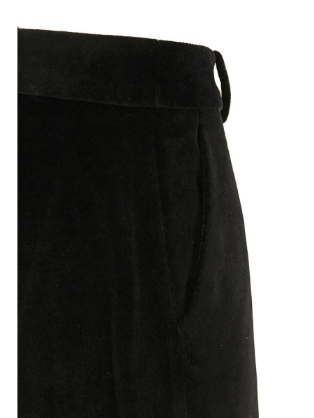 Pantalone Circolo in Velluto Nero