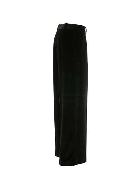 Pantalone Circolo in Velluto Nero