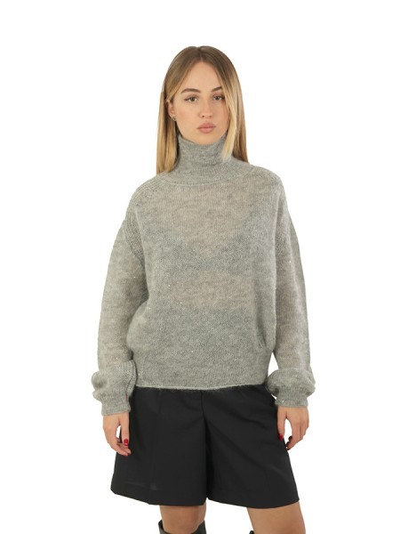 Maglia Liviana Conti Elea Grigio Chiaro Melange