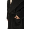 Cappotto Tagliatore con Cappuccio Nero