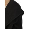 Cappotto Tagliatore con Cappuccio Nero