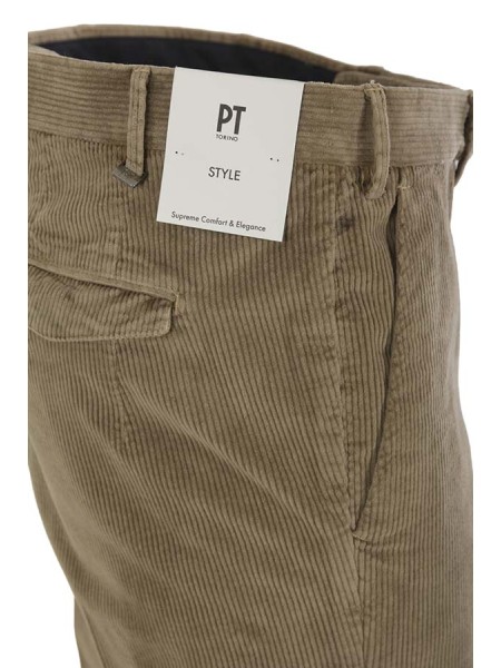 Pantalone PT Master Velluto Tortora