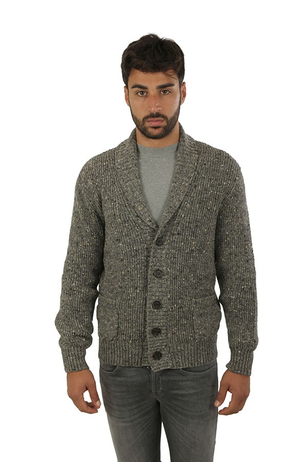Maglia MC George Cardigan Grigio