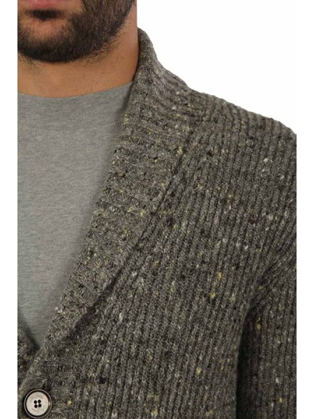 Maglia MC George Cardigan Grigio