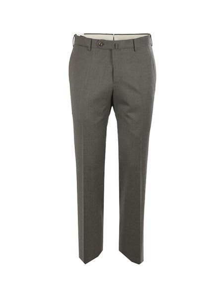 Abbigliamento slim fit senza pences in flanella battuta 98%wv 2%ea