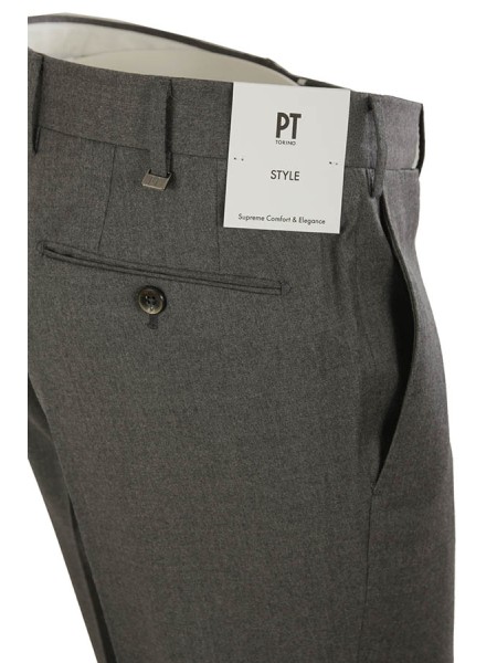 Pantalone PT in Flanella Grigio