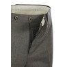 Abbigliamento slim fit senza pences in flanella battuta 98%wv 2%ea