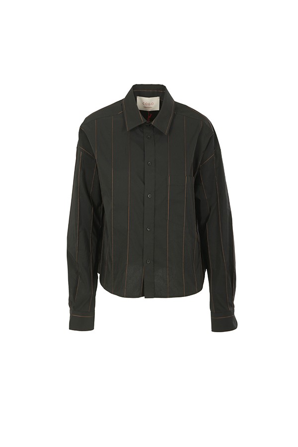 Camicia CO.GO' Nero/Cammello