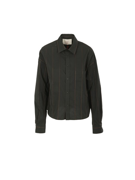 Camicia CO.GO' Nero/Cammello