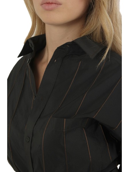 Camicia CO.GO' Nero/Cammello