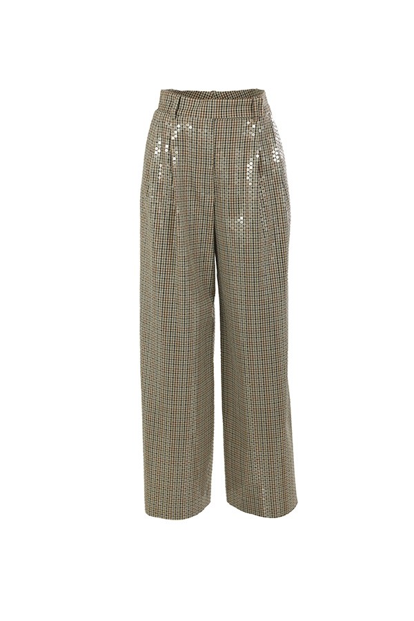 Pantalone CO.GO' Paillettes Cammello