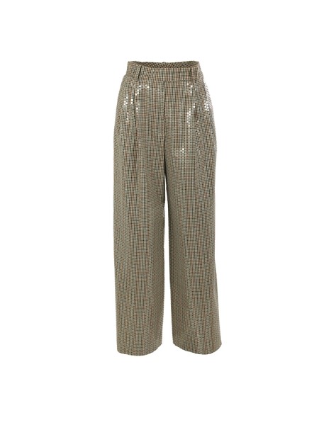 Pantalone CO.GO' Paillettes Cammello